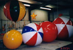 giant advertising balloons from 4.5ft to 8 ft in diameter in various colors